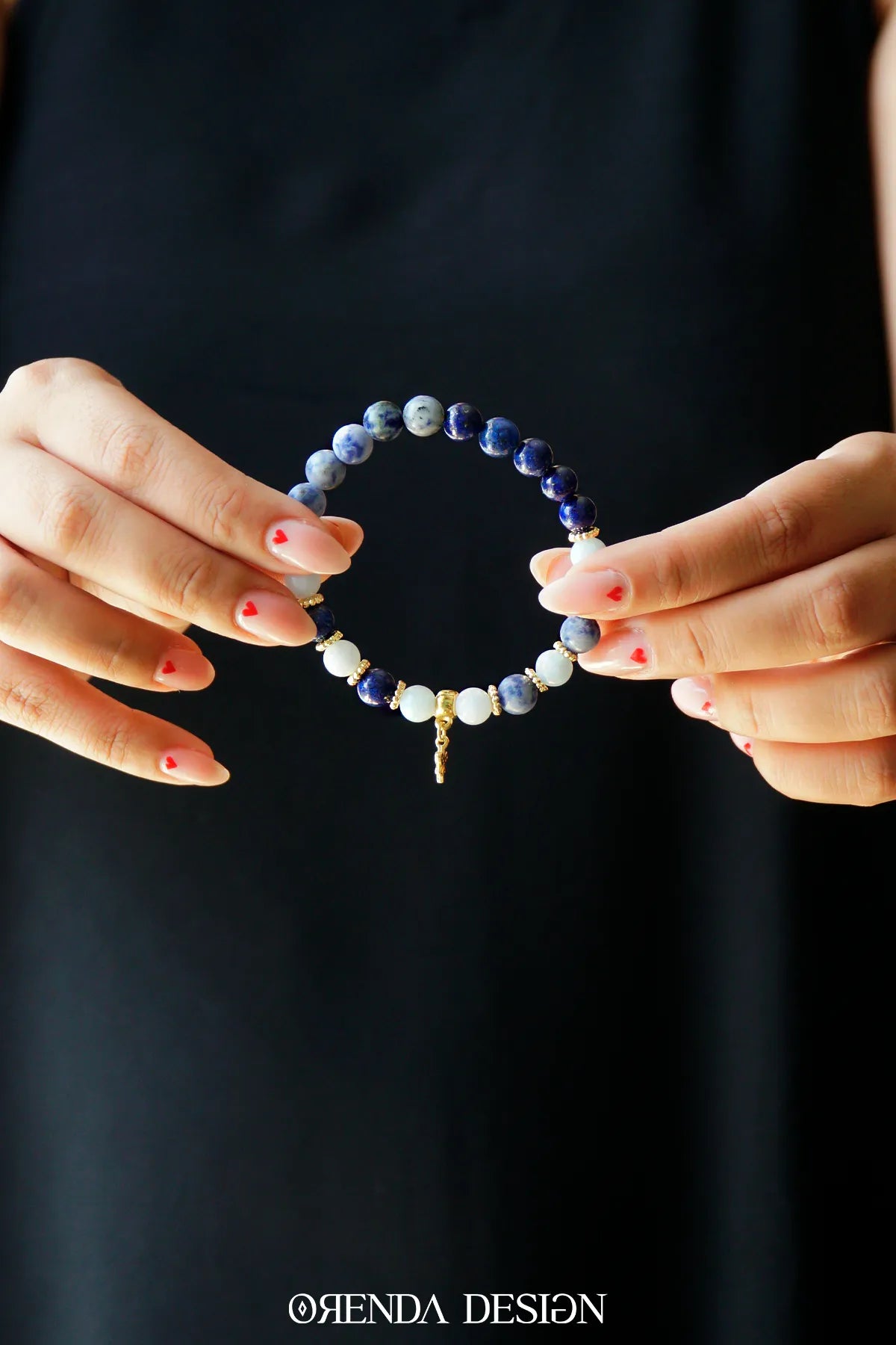 Boğaz Çakra – Sodalit, Lapis Lazuli, Akuamarin Taşlı Doğal Taş Bileklik