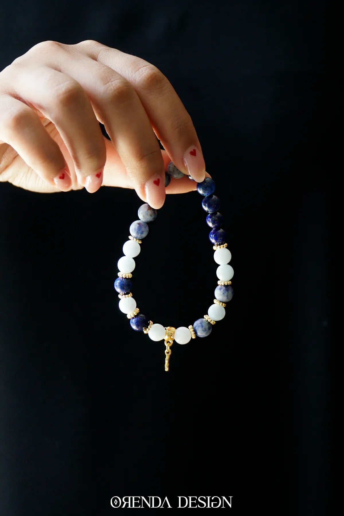 Boğaz Çakra – Sodalit, Lapis Lazuli, Akuamarin Taşlı Doğal Taş Bileklik