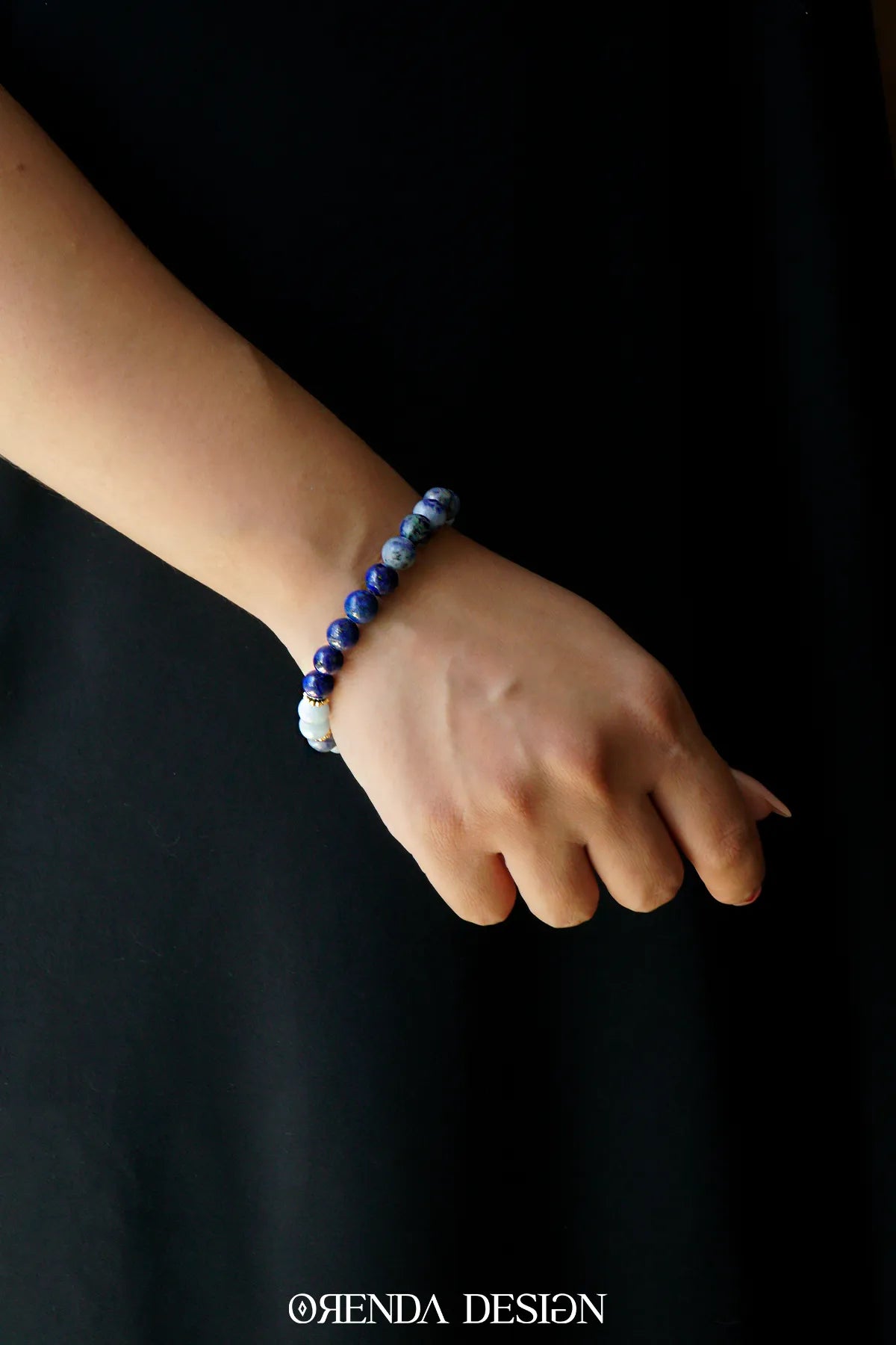 Boğaz Çakra – Sodalit, Lapis Lazuli, Akuamarin Taşlı Doğal Taş Bileklik