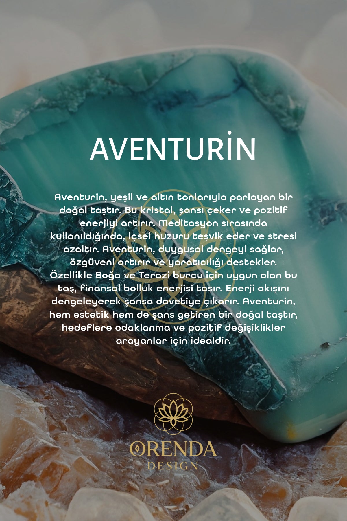 Aventurine Natural Stone Bracelet (Stone That Brings Luck and Abundance)