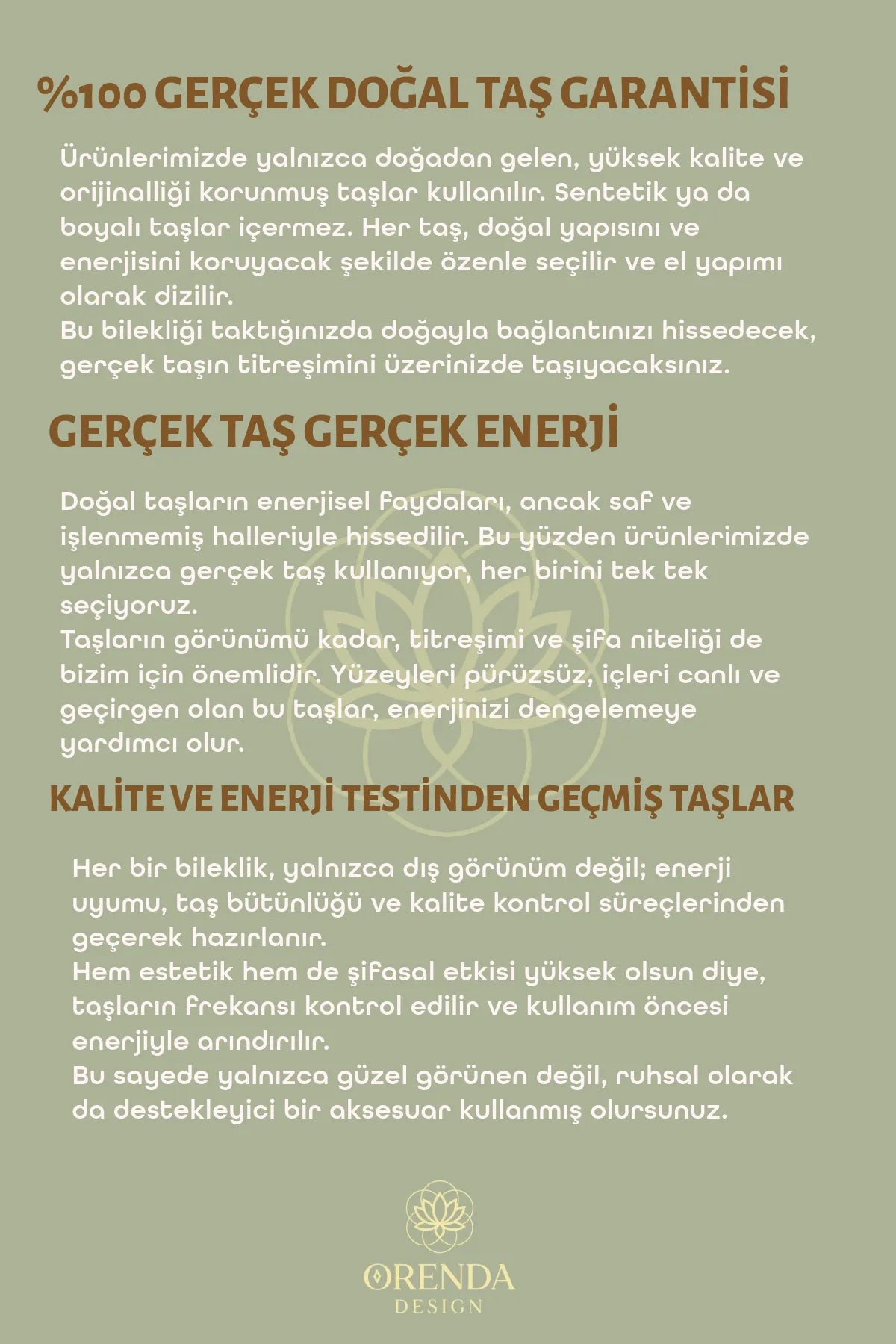 Kalp Çakra – Malahit, Aventurin, Kristal Kuvars Taşlı Doğal Taş Bileklik