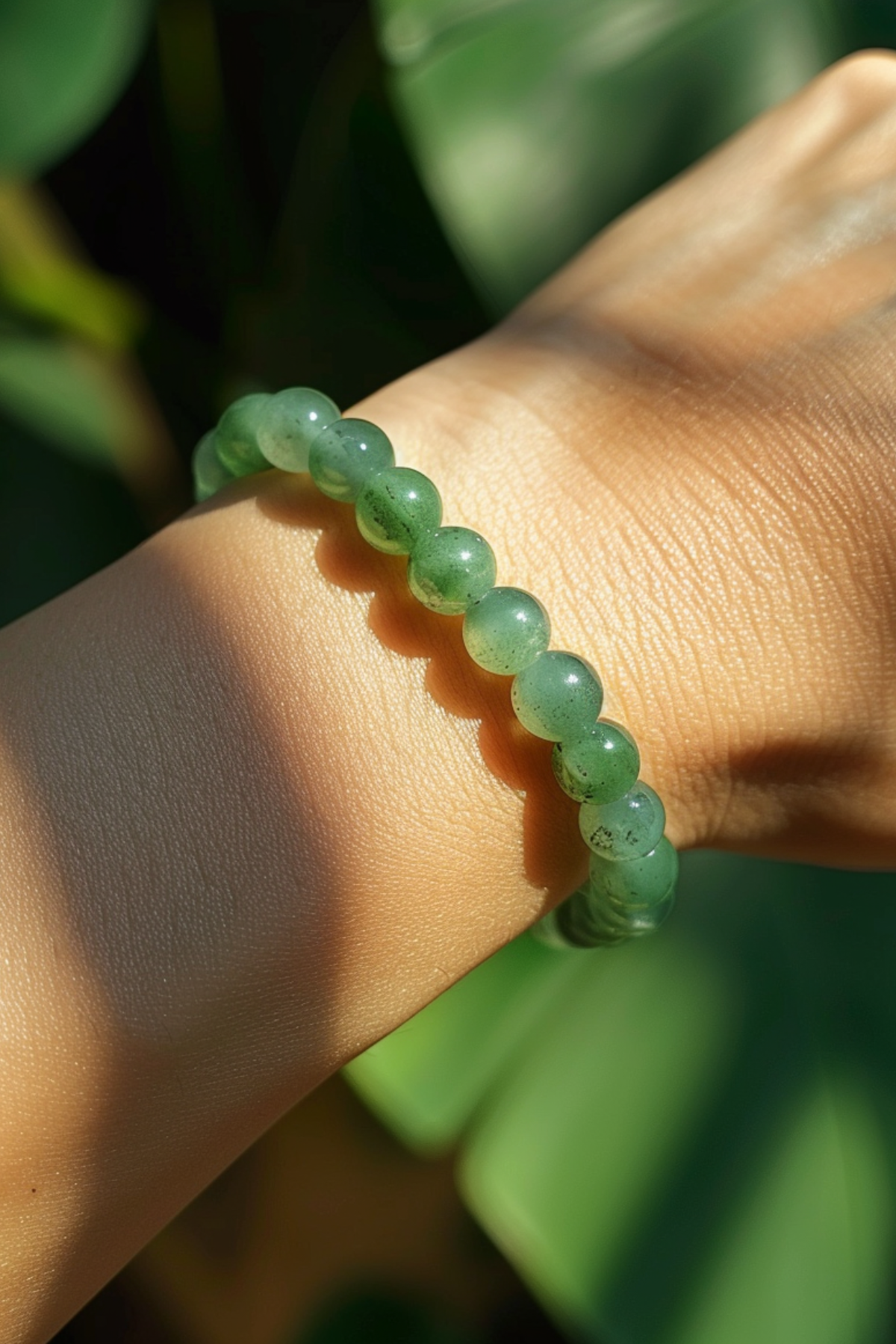 Aventurine Natural Stone Bracelet (Stone That Brings Luck and Abundance)