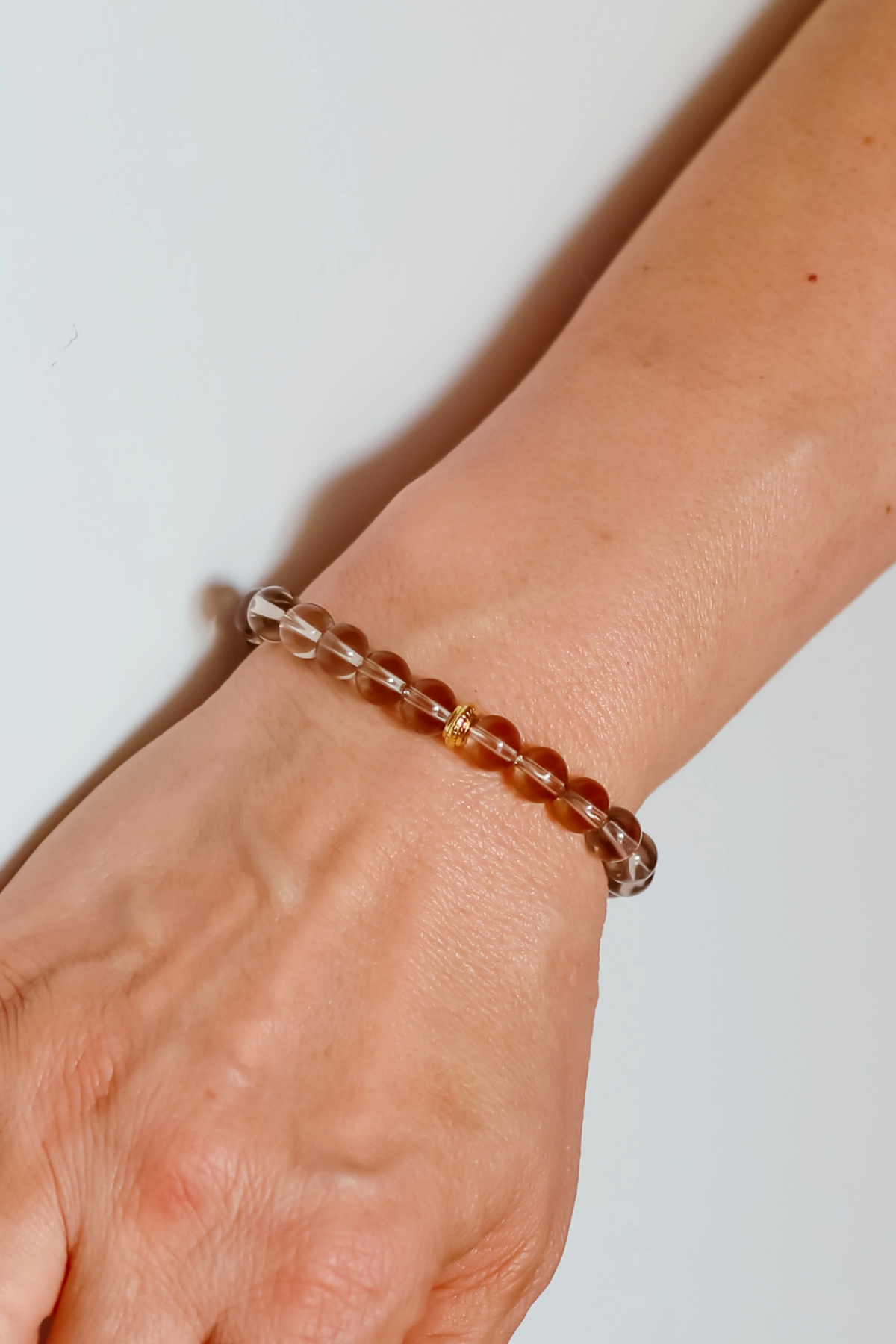 Smoky Quartz Natural Stone Bracelet (Cleansing and Protecting Negativity)