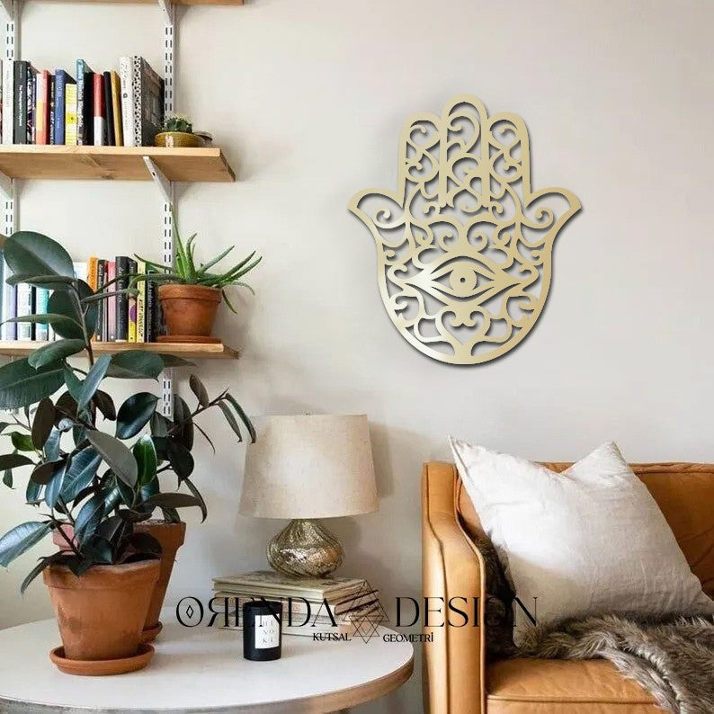 Gold Pleksi HAMSA (FATMA ANANIN ELİ)