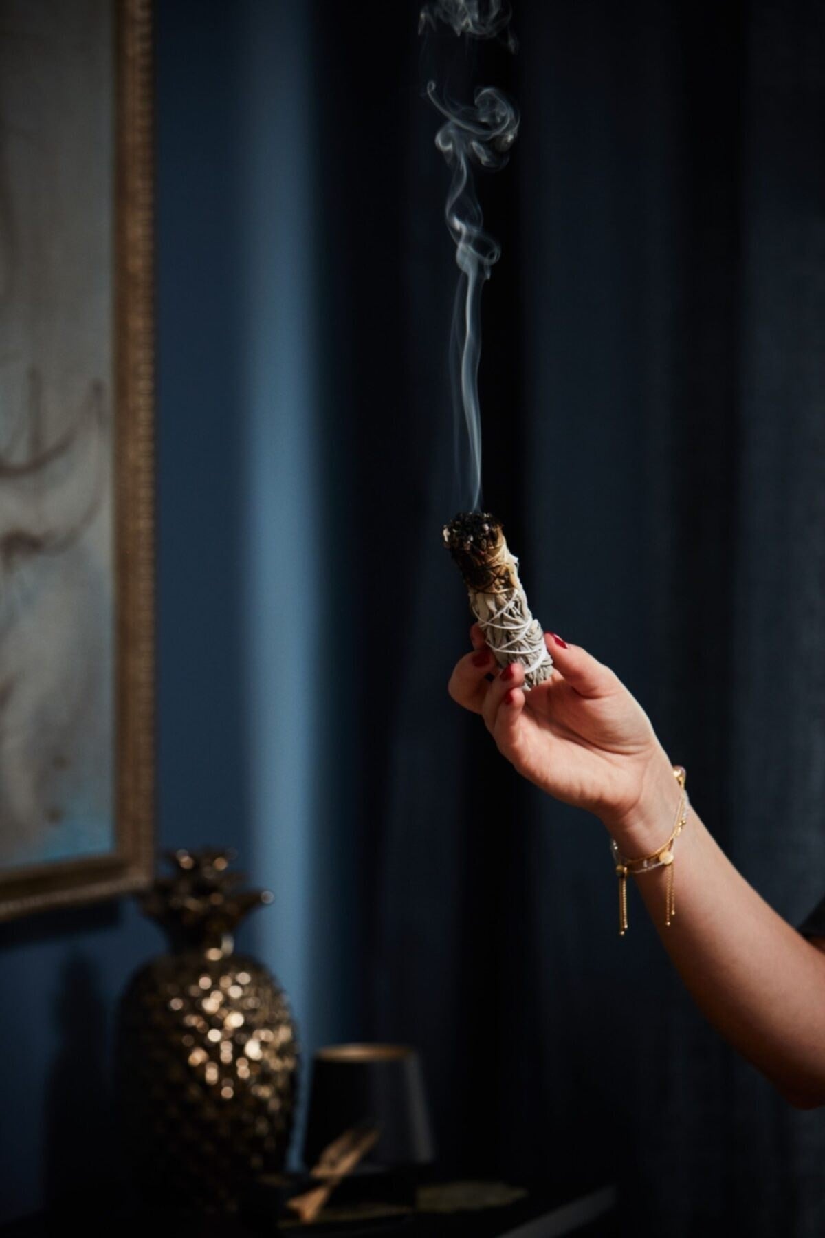 Adaçayı Tütsü Ve Tütsülük Mavi - Ritüel Ve Arınma Tütsüsü