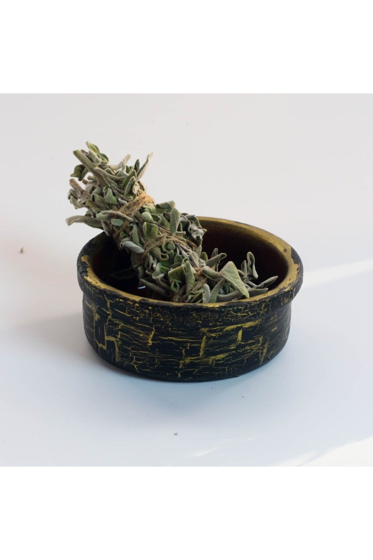 Adaçayı Tütsü Ve Tütsülük Gold-antrasit - Ritüel Ve Arınma Tütsüsü