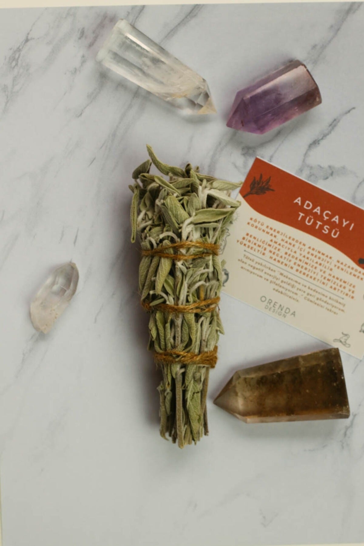 Adaçayı Tütsü Ve Tütsülük Pembe - Ritüel Ve Arınma Tütsüsü