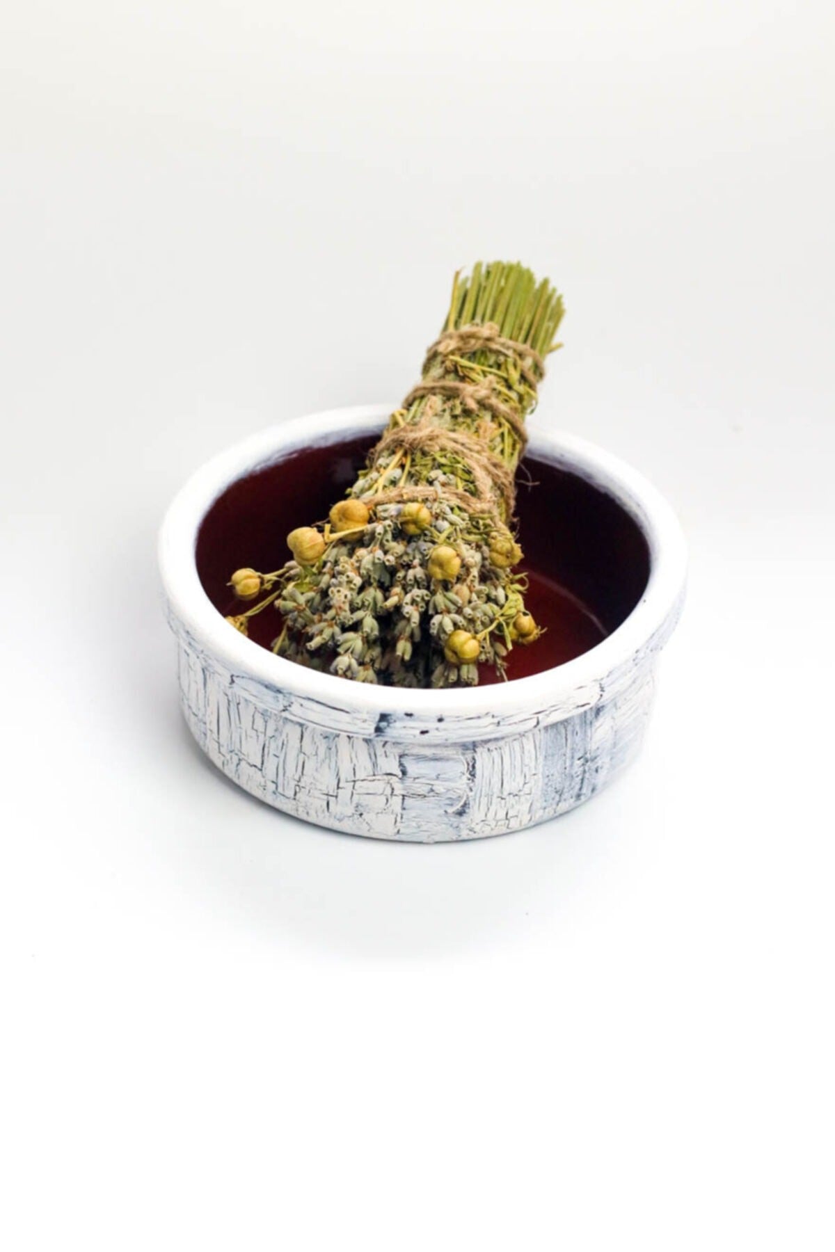 Adaçayı Tütsü Ve Tütsülük Beyaz Efektli - Ritüel Ve Arınma Tütsüsü