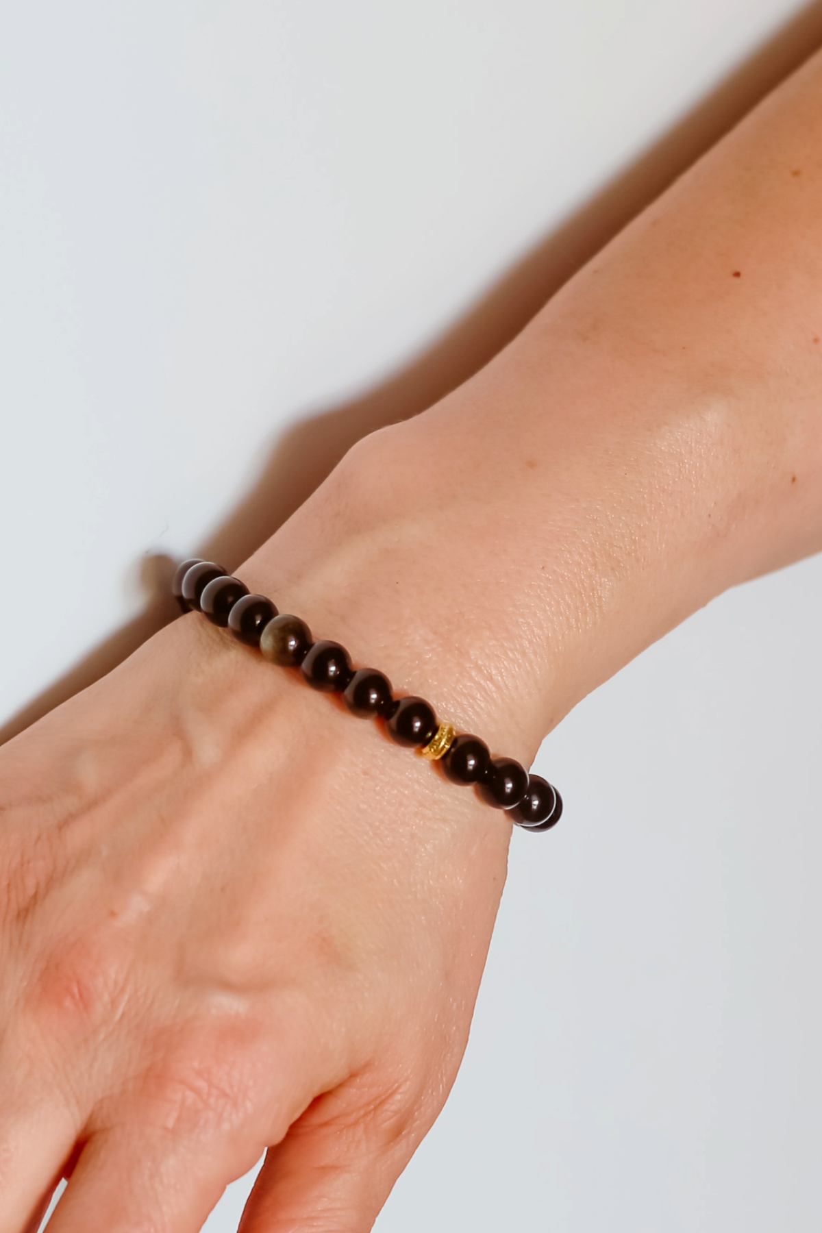 Obsidian Natural Stone Bracelet (Repel Negative Energy)