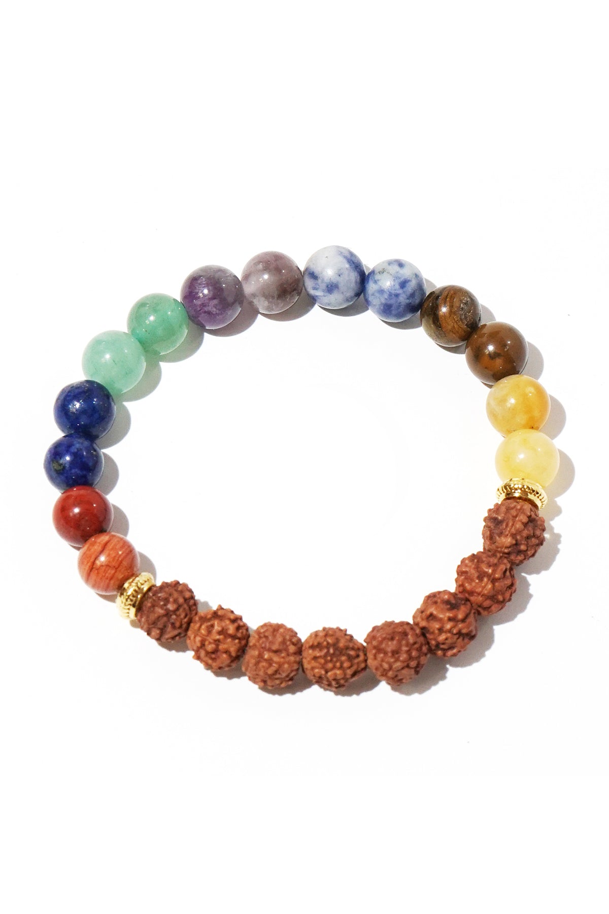 7 Chakra Natural Stone Bracelet (Spiritual and Physical Balance)