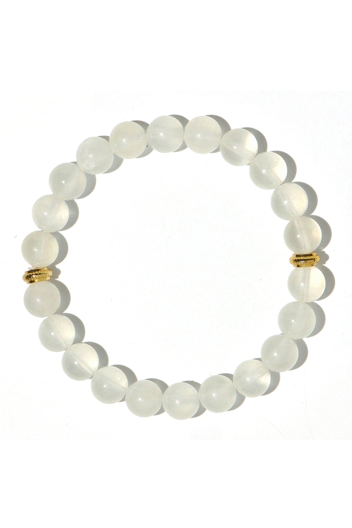 Selenite Natural Stone Bracelet (Symbol of Inner Peace)