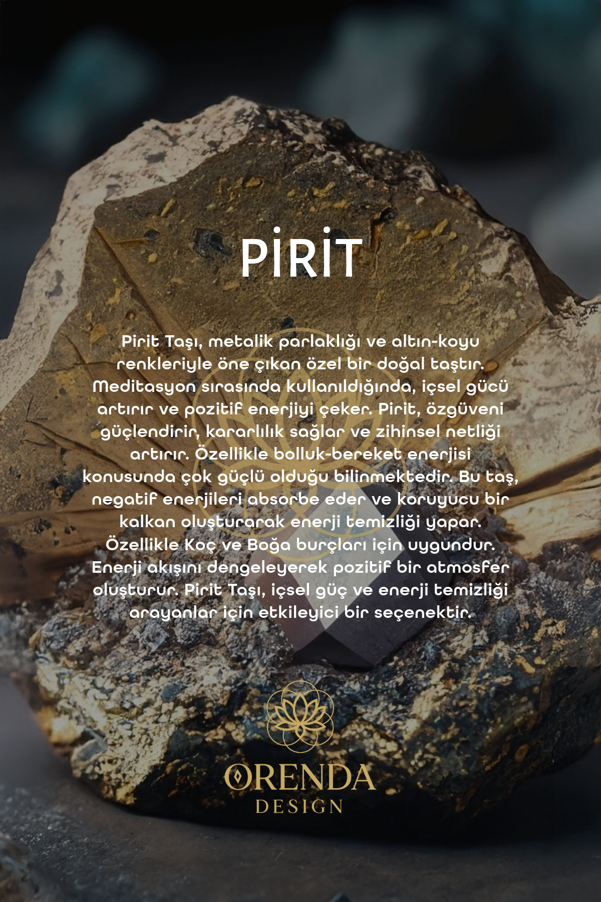 Pyrite Natural Stone Bracelet (Power and Energy)