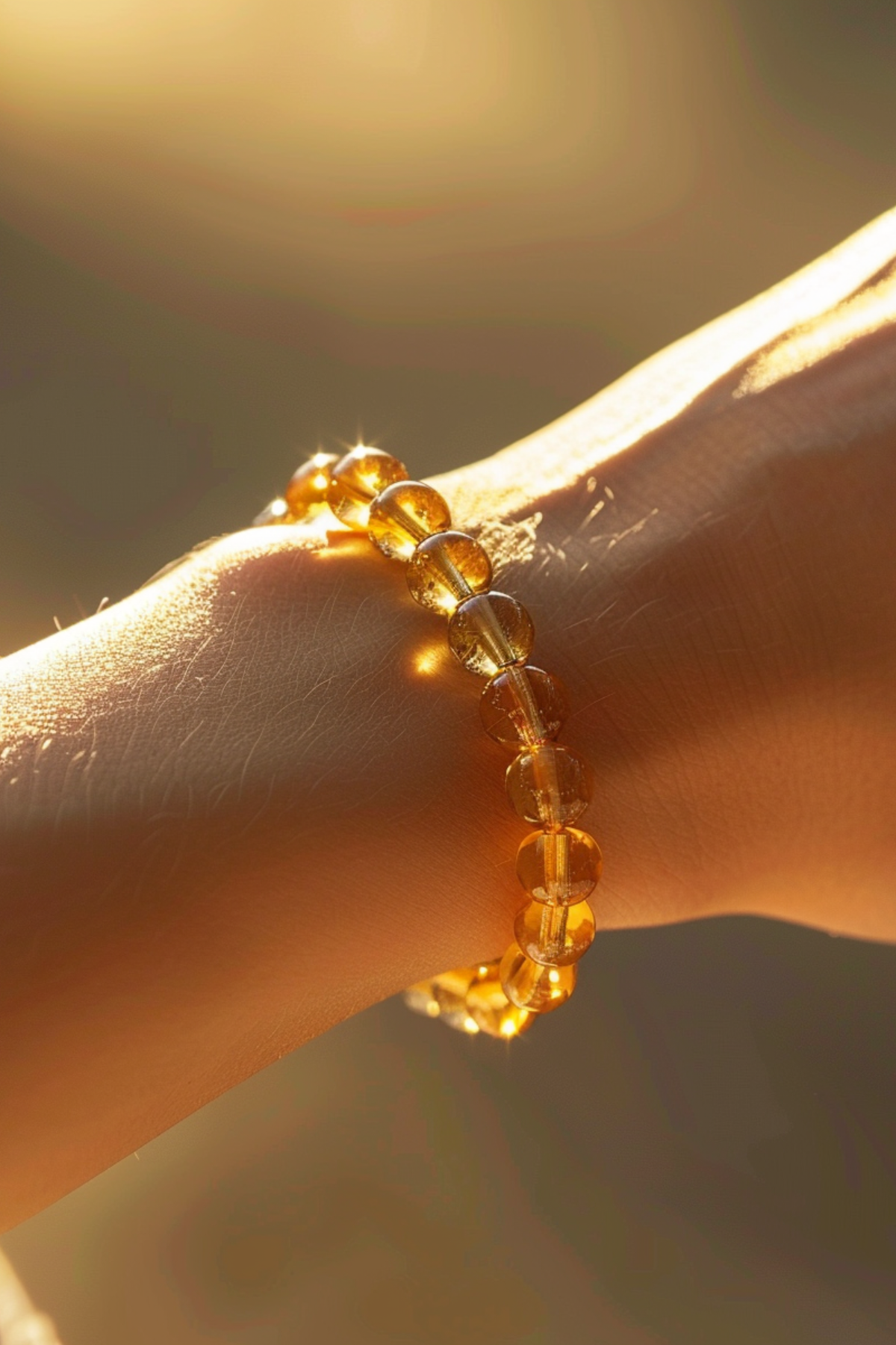 Citrine Natural Stone Bracelet (Positive Energy Storage)