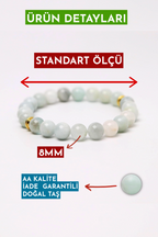 Aquamarine Natural Stone Bracelet (Inner Peace and Sea Spirit)