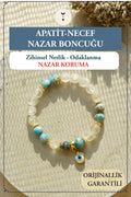 Apatit, Necef, Nazar Boncuğu Doğal Taş Bileklik – Zihinsel Netlik & Odaklanma