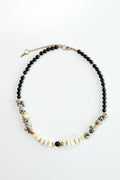 Jasper Obsidyen Sedef Doğal Taş Kolye (Topraklanma ve Koruma )