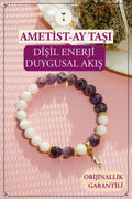 Ay Taşı, Ametist, Deniz Atı Sembollü Bileklik | Dişil Enerji ve Duygusal Denge