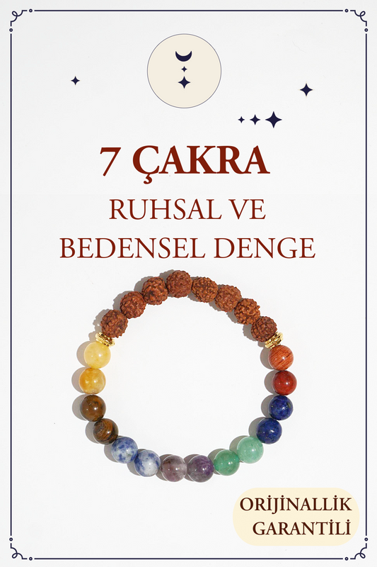 7 Çakra Doğal Taş Bileklik (Ruhsal ve Bedensel Denge)