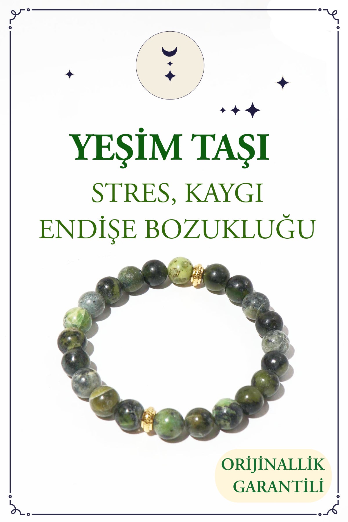 Aventurine Natural Stone Bracelet (Stone That Brings Luck and Abundance)