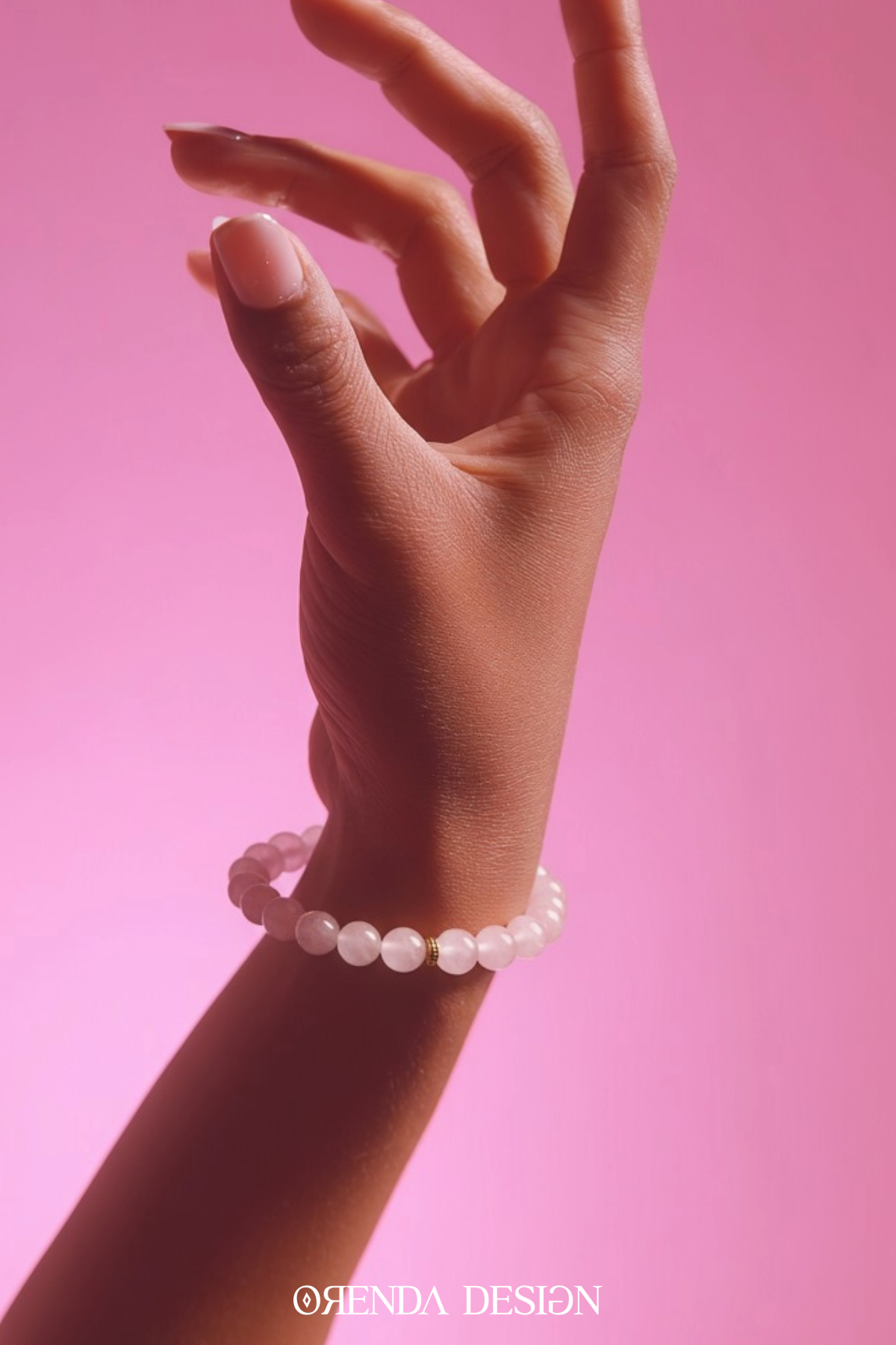 Pembe Kuvars Doğal Taş Bileklik (Aşk, Sevgi ve Mutluluk Enerjisi)