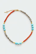 Nomad Kolye – Mercan, Turkuaz & Dalmaçya Jasper