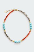 Nomad Kolye – Mercan, Turkuaz & Dalmaçya Jasper