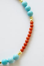 Nomad Kolye – Mercan, Turkuaz & Dalmaçya Jasper