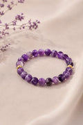 Amethyst Stone Natural Stone Bracelet (Stone of Emotional Balance)