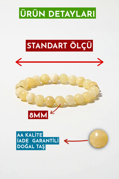 Calcite Natural Stone Bracelet (Symbol of Balance)