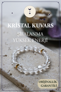 Kristal Kuvars Doğal Taş Bileklik (Enerji Kaynağı)