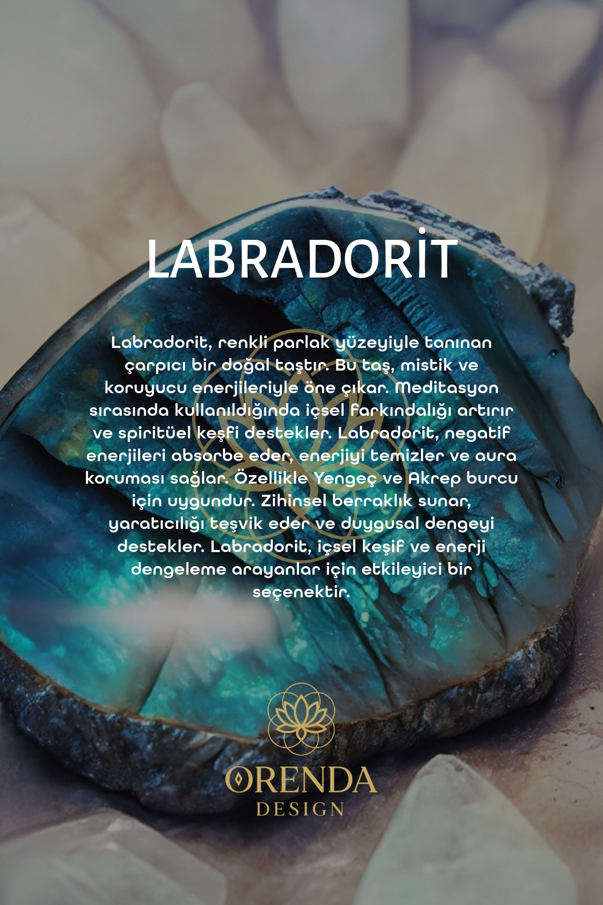 Labradorite Natural Stone Bracelet (Protection and Inner Journey of the Soul)