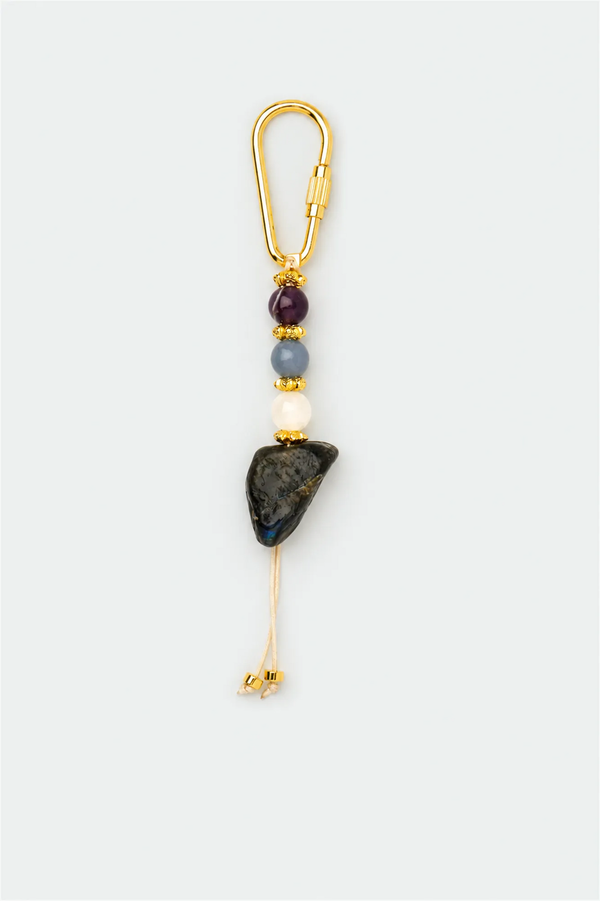 Ruhsal Korunma Anahtarlık&Charm / Selenit – Ametist – Melek Taşı