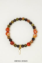 Akik, Unakit, Garnet Doğal Taş Bileklik – Dişil Enerji