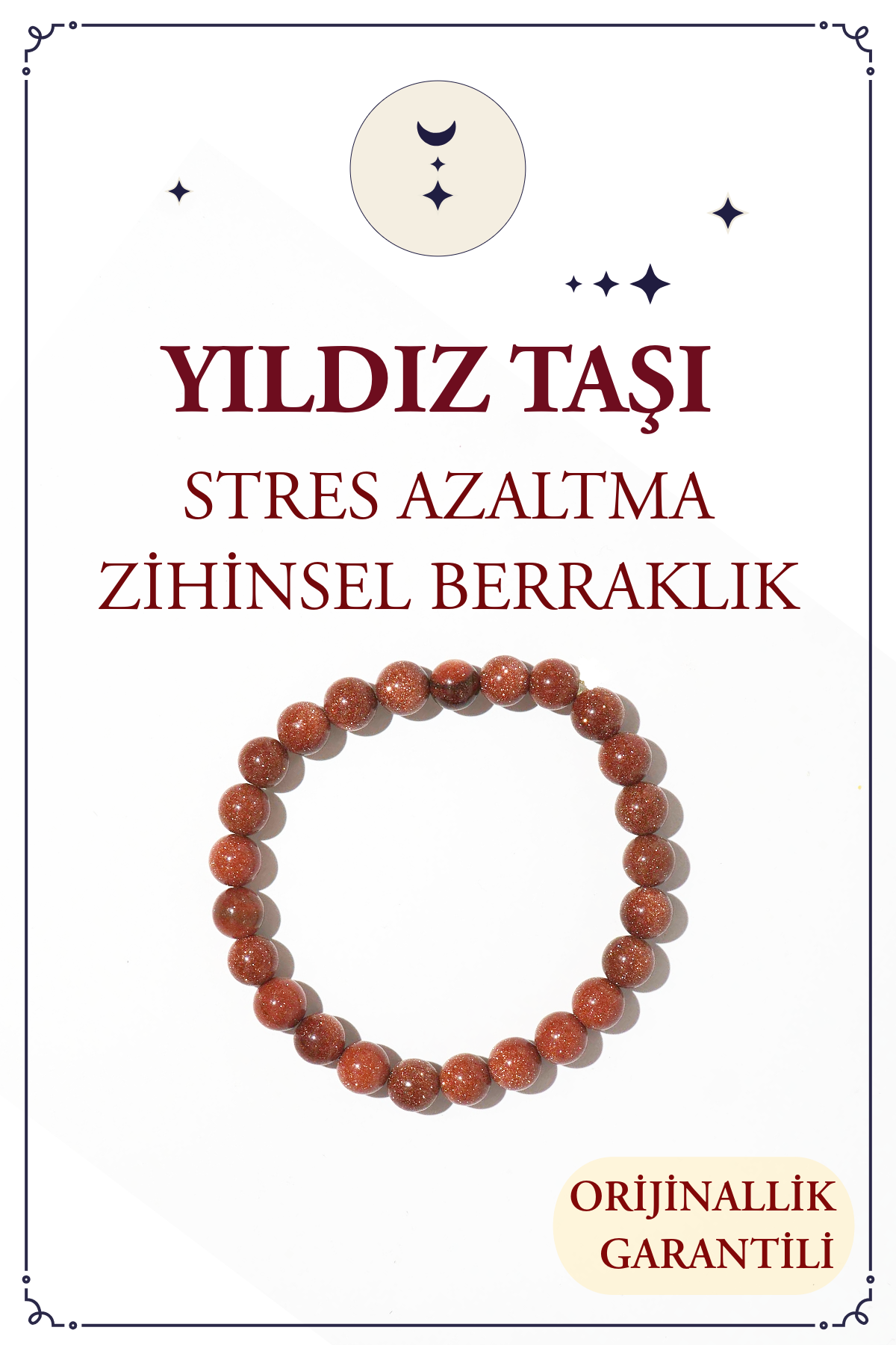 Star Stone Natural Stone Bracelet (Stone of Light and Hope)