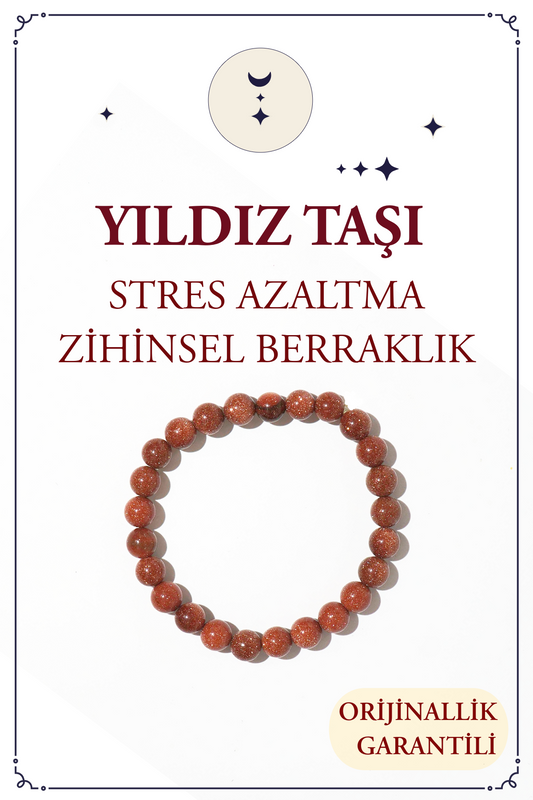 Yıldız Taşı Doğal Taş Bileklik (Stres Azaltma-Zihinsel Berraklık)