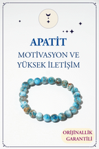 Apatit Doğal Taş Bileklik (İletişimi Güçlendirme ve Motivasyon)