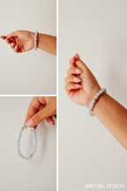Aquamarine Natural Stone Bracelet (Inner Peace and Sea Spirit)