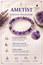 Amethyst Stone Natural Stone Bracelet (Stone of Emotional Balance)
