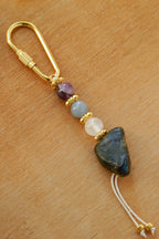 Ruhsal Korunma Anahtarlığı / Selenit – Ametist – Melek Taşı