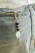 Koruyucu Kalkan Anahtarlık / Kristal Kuvars – Hematit – Oniks