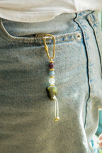 Ruhsal Korunma Anahtarlığı / Selenit – Ametist – Melek Taşı