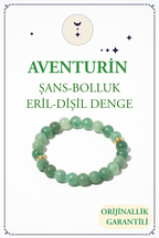 Aventurin Doğal Taş Bileklik (Şans ve Bolluk Getiren Taş)
