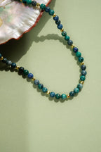 Azurit Doğal Taş Kolye (Bilgelik ve Derin Sezgi)