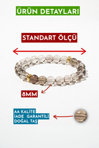 Smoky Quartz Natural Stone Bracelet (Cleansing and Protecting Negativity)