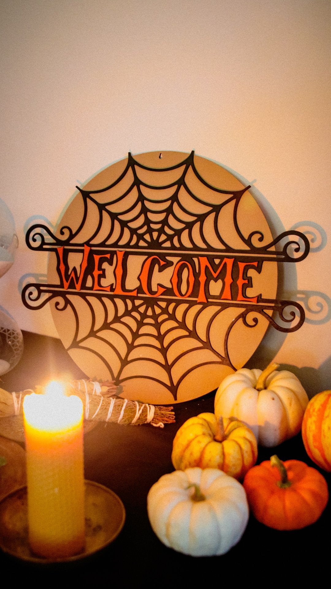 Welcome Spider Web - Wall Panel