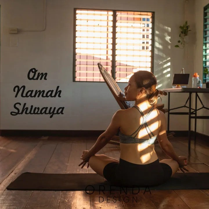 “Om Namah Shivaya” Wooden Wall Writing