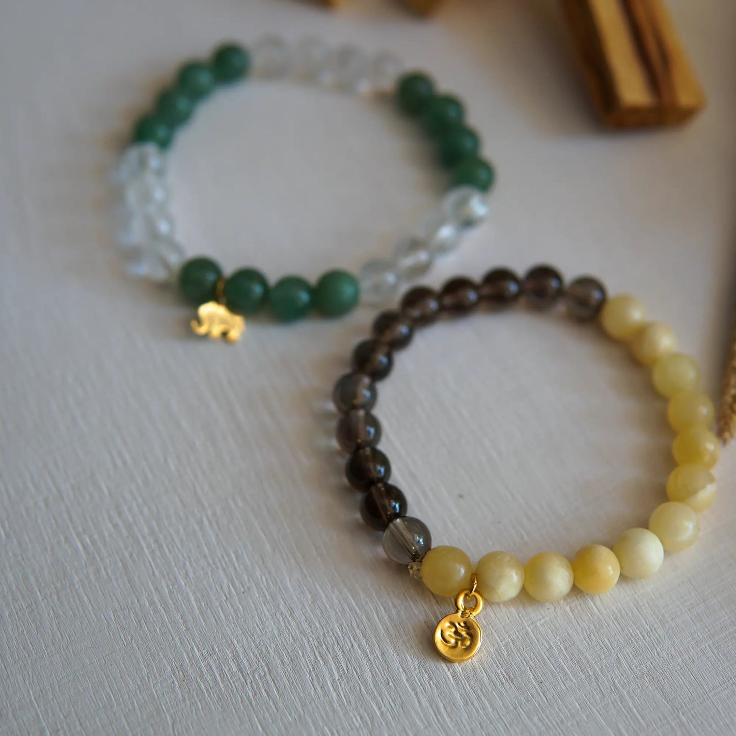 Earth Element Natural Stone Bracelet Set - Taurus, Virgo and Capricorn