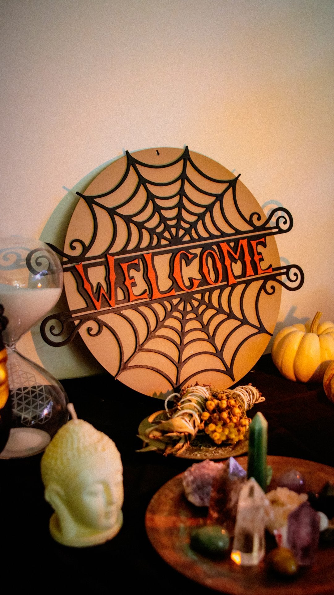 Welcome Spider Web - Wall Panel