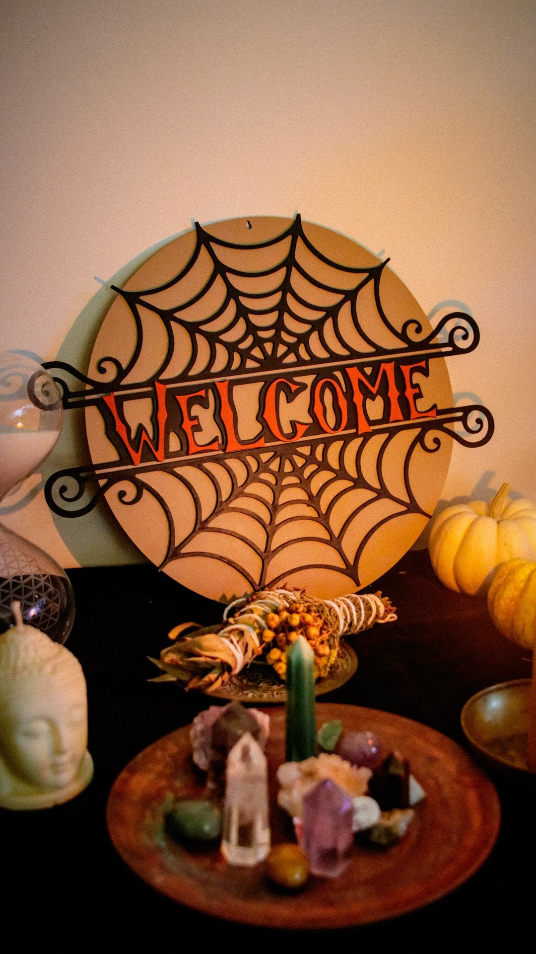 Welcome Spider Web - Wall Panel