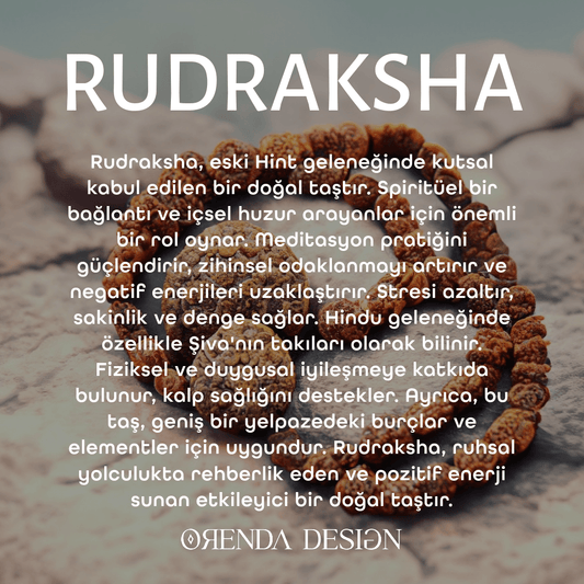 Rudraksha Doğal Taş Bileklik (Zihinsel Dengenin Anahtarı)